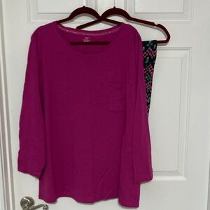 Women's 2 piece pajama/lounge set.